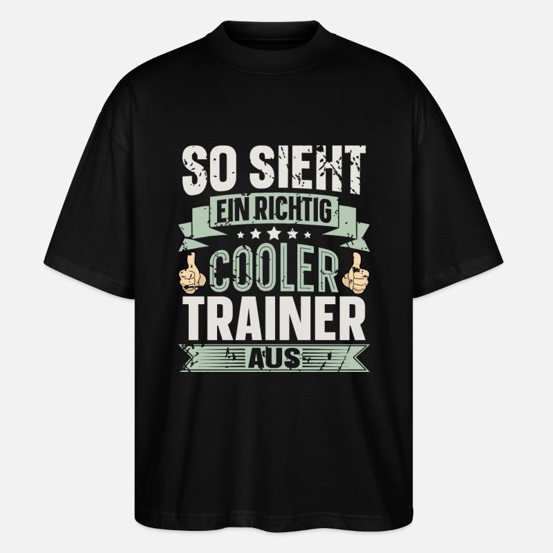 Trainer - Stanley/Stella Oversized Unisex Bio T-Shirt Blaster 2.0 - Schwarz