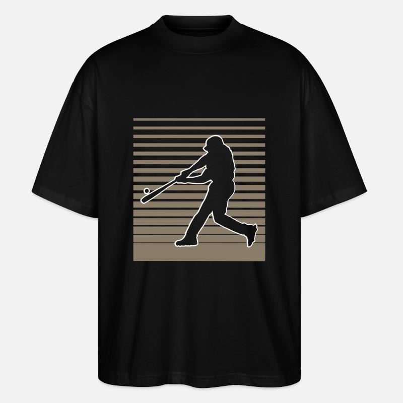 Baseball - Stanley/Stella Oversized Unisex Bio T-Shirt Blaster 2.0 - Schwarz