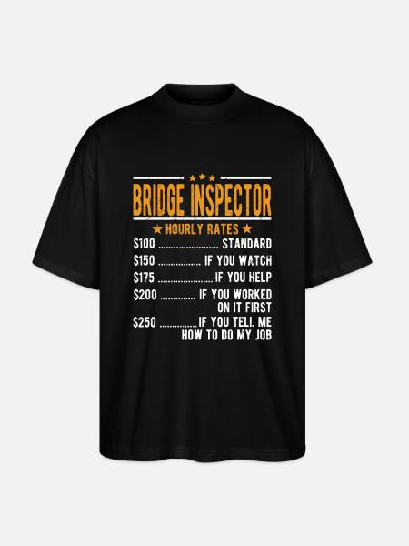 Bridge inspector hourly wage - Stanley/Stella Oversized Unisex Organic T-shirt Blaster 2.0 - black
