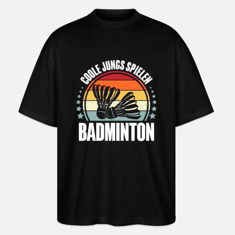 Badminton - Stanley/Stella Oversized Unisex Bio T-Shirt Blaster 2.0 - Schwarz