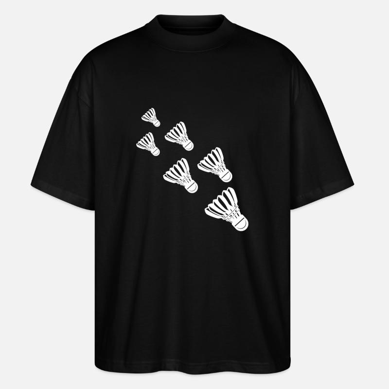 Badminton - Stanley/Stella Oversized Unisex Bio T-Shirt Blaster 2.0 - Schwarz