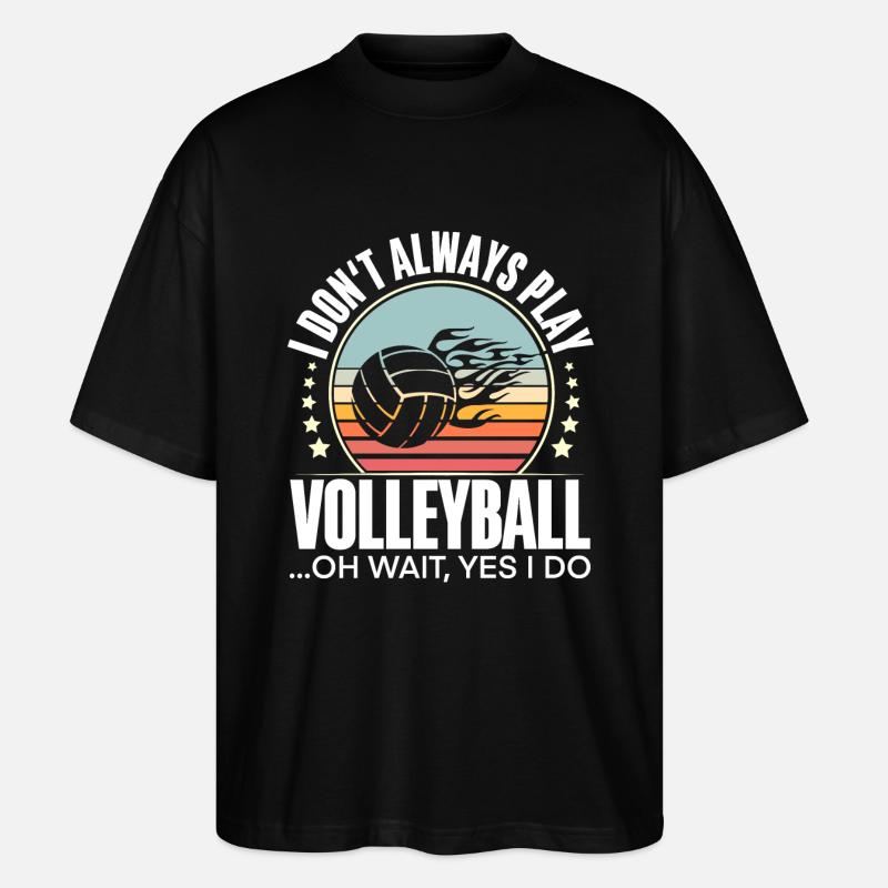 Volleyball - Stanley/Stella Oversized Unisex Bio T-Shirt Blaster 2.0 - Schwarz