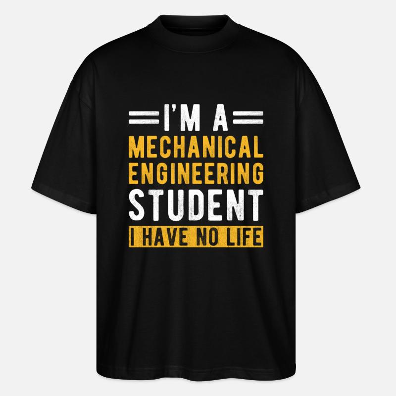 Mechanical Engineering Student Gift - Stanley/Stella Oversized Unisex Organic T-shirt Blaster 2.0 - black
