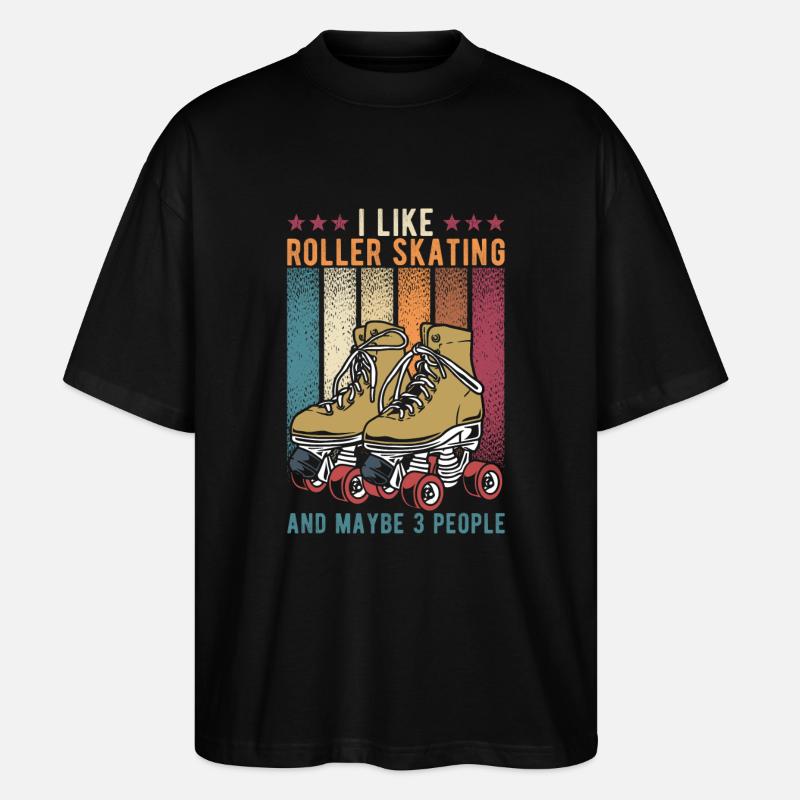 Roller Skating Retro - T-shirt bio Blaster 2.0 coupe oversize Stanley/Stella Unisexe - noir