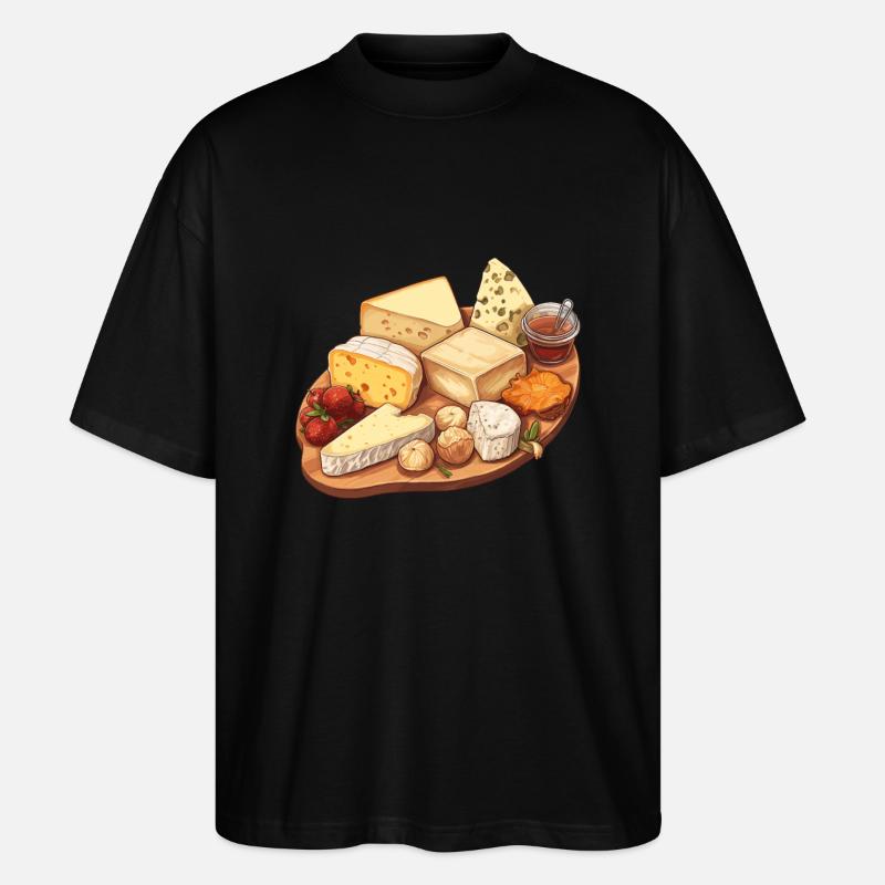 Käseboard - Stanley/Stella Oversized Unisex Bio T-Shirt Blaster 2.0 - Schwarz
