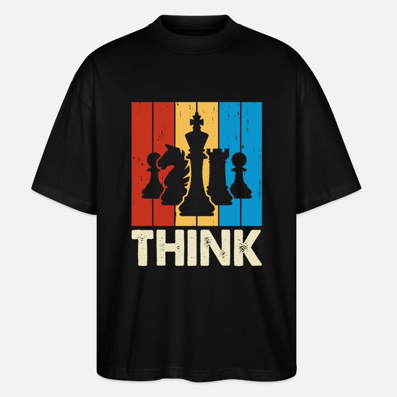 Échecs - T-shirt bio Blaster 2.0 coupe oversize Stanley/Stella Unisexe - noir