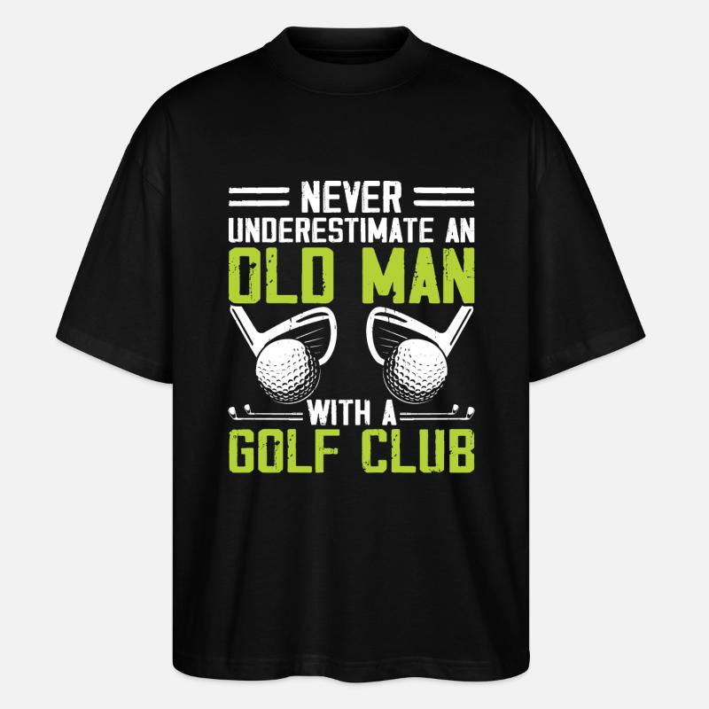 Golf Golfeur - T-shirt bio Blaster 2.0 coupe oversize Stanley/Stella Unisexe - noir