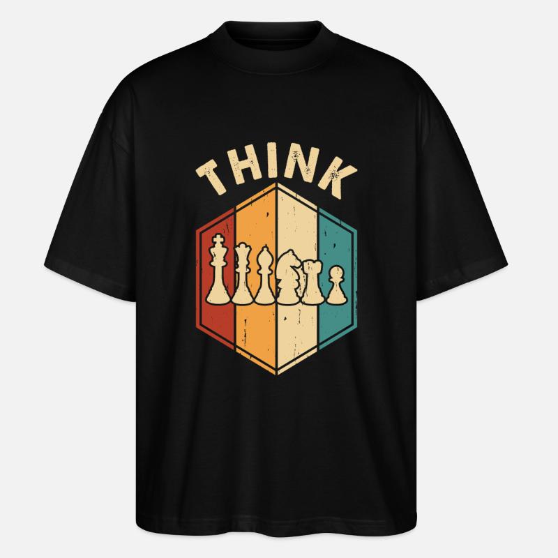 Chess - Stanley/Stella Oversized Unisex Organic T-shirt Blaster 2.0 - black