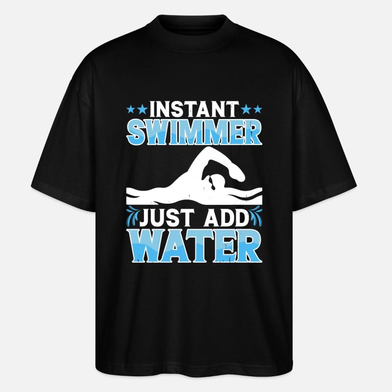 Flotteur de natation - T-shirt bio Blaster 2.0 coupe oversize Stanley/Stella Unisexe - noir