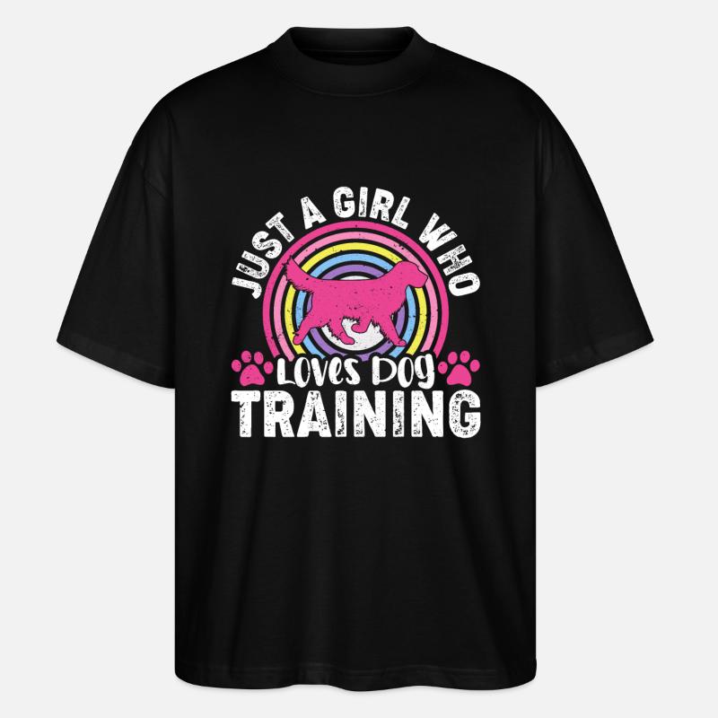 Hundetraining - Stanley/Stella Oversized Unisex Bio T-Shirt Blaster 2.0 - Schwarz