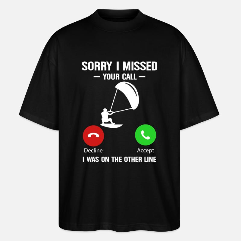 Kitesurf Kitesurfer Kiteboard Kitesurfen - Stanley/Stella Oversized Unisex Bio T-Shirt Blaster 2.0 - Schwarz
