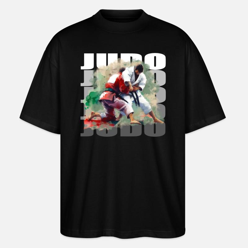 Judo - T-shirt bio Blaster 2.0 coupe oversize Stanley/Stella Unisexe - noir