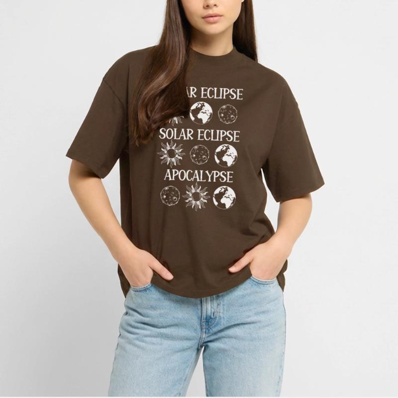 Lunar Eclipse Solar Eclipse Apocalypse Stanley/Stella Oversized Unisex Organic T-shirt Blaster 2.0