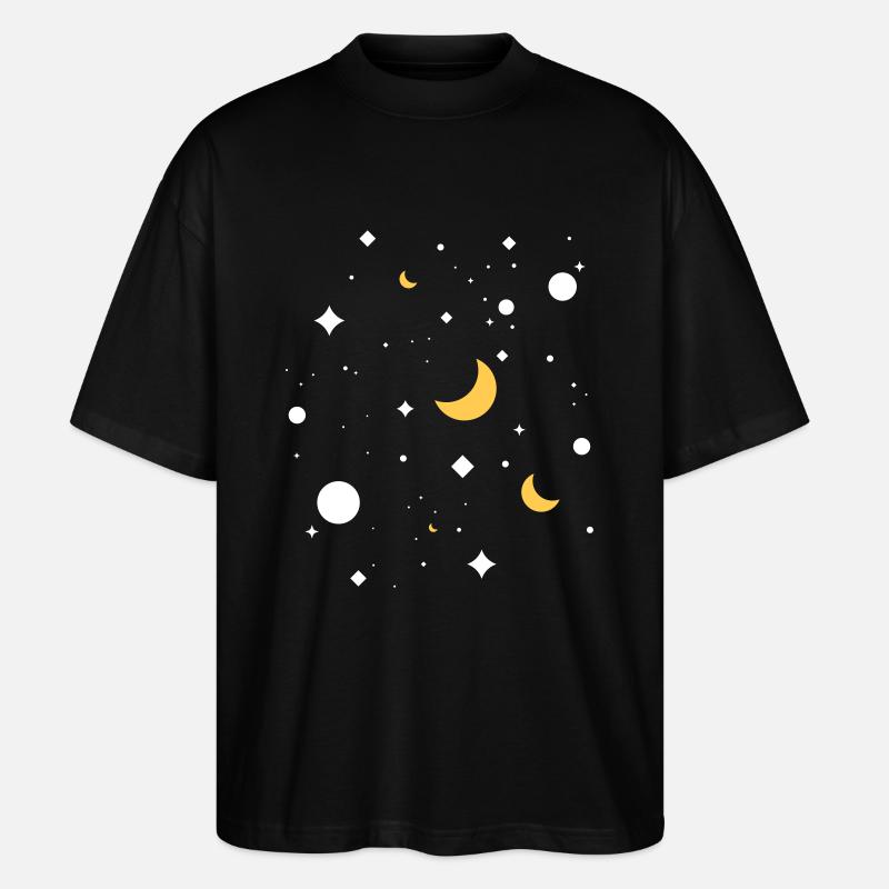 Sternenhimmel - Stanley/Stella Oversized Unisex Bio T-Shirt Blaster 2.0 - Schwarz