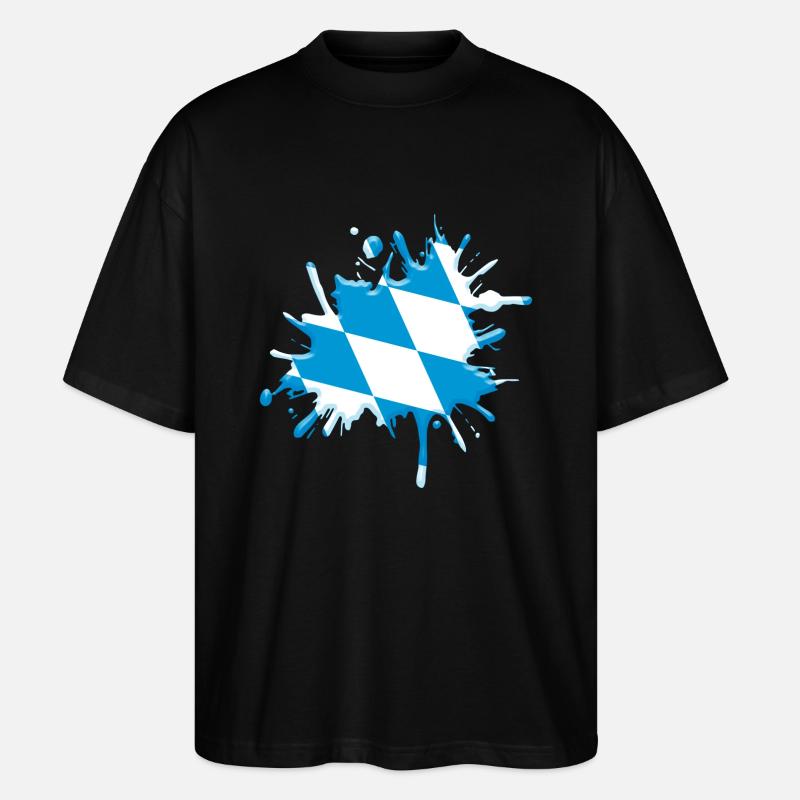 Bavarian Splash - Stanley/Stella Oversized Unisex Bio T-Shirt Blaster 2.0 - Schwarz