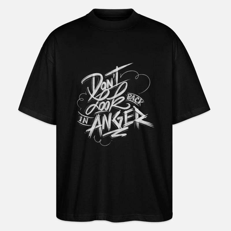 Anger - Stanley/Stella Oversized Unisex Bio T-Shirt Blaster 2.0 - Schwarz