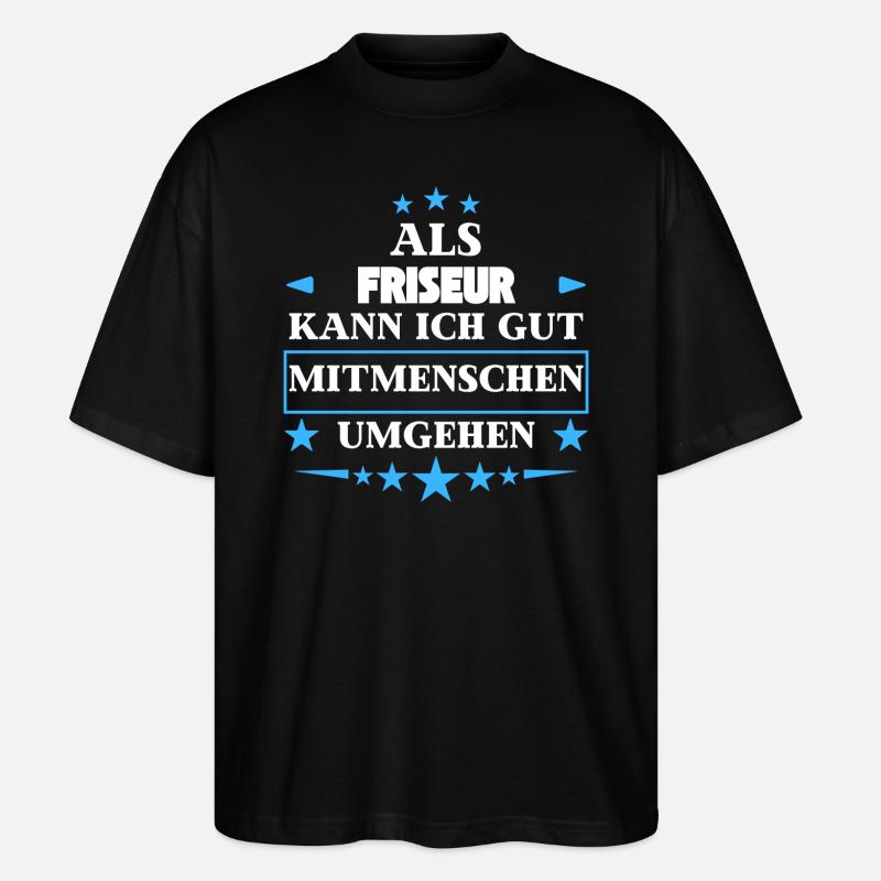 comme coiffeur. - T-shirt bio Blaster 2.0 coupe oversize Stanley/Stella Unisexe - noir