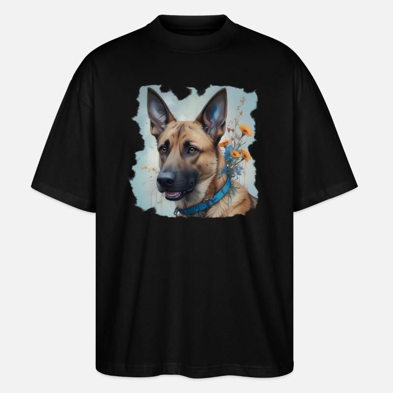 MALINOIS - Stanley/Stella Oversized Unisex Bio T-Shirt Blaster 2.0 - Schwarz