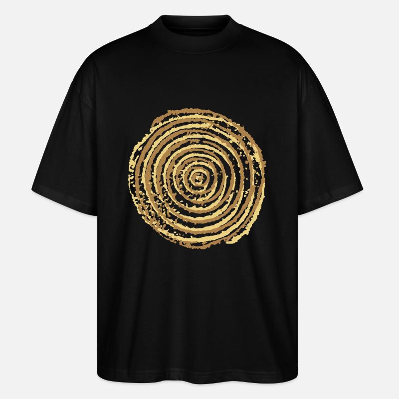 Spirale - Stanley/Stella Oversized Unisex Bio T-Shirt Blaster 2.0 - Schwarz