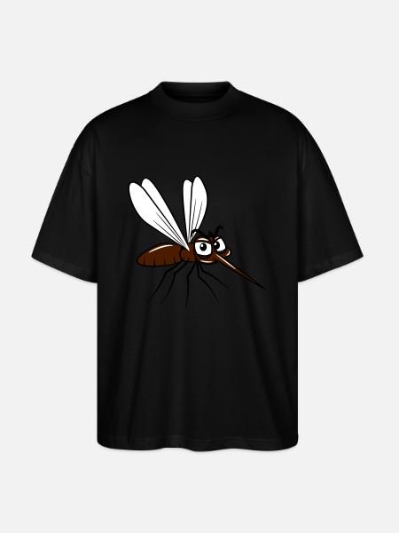 Mücke witzig stechen - Stanley/Stella Oversized Unisex Bio T-Shirt Blaster 2.0 - Schwarz