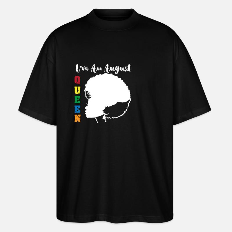 Sternzeichen Löwe - Stanley/Stella Oversized Unisex Bio T-Shirt Blaster 2.0 - Schwarz