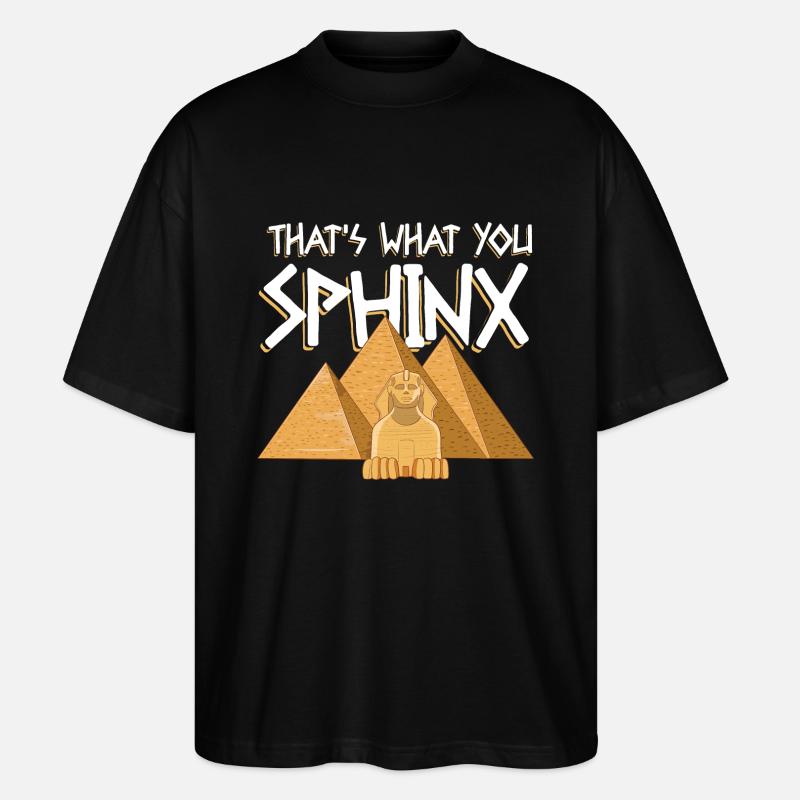 That's What You Sphinx - Stanley/Stella Oversized Unisex Bio T-Shirt Blaster 2.0 - Schwarz