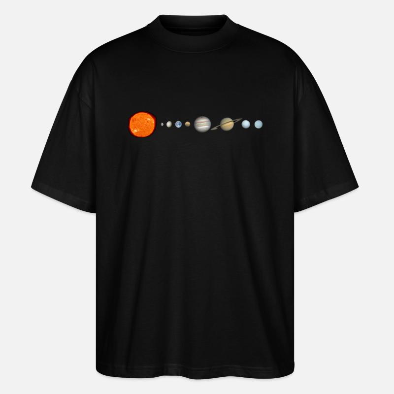 Solar System - Stanley/Stella Oversized Unisex Organic T-shirt Blaster 2.0 - black