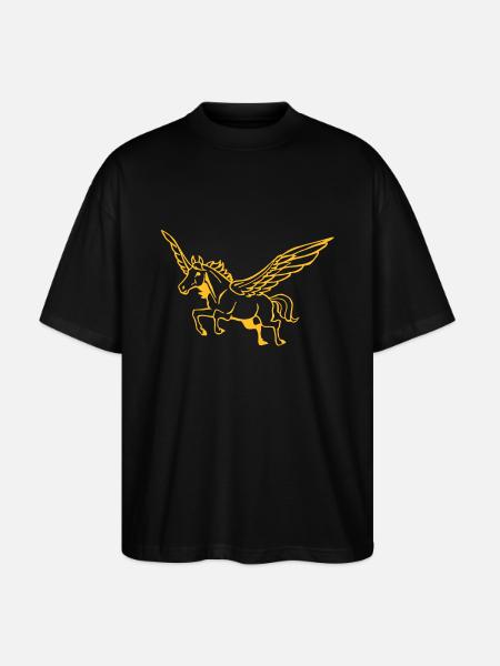Pegasus - Stanley/Stella Oversized Unisex Organic T-shirt Blaster 2.0 - black