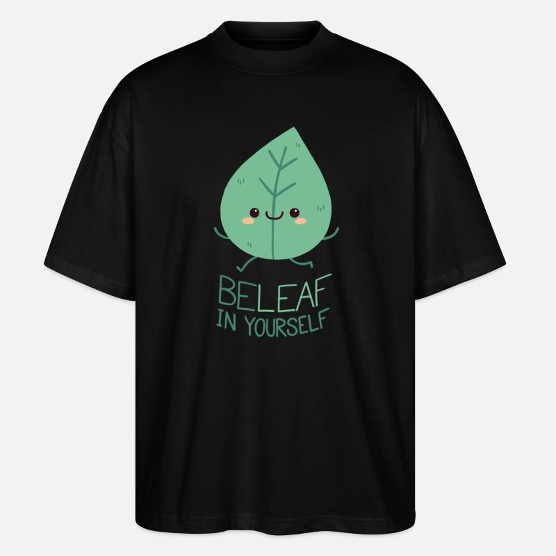 Glaub an dich selbst! - Stanley/Stella Oversized Unisex Bio T-Shirt Blaster 2.0 - Schwarz