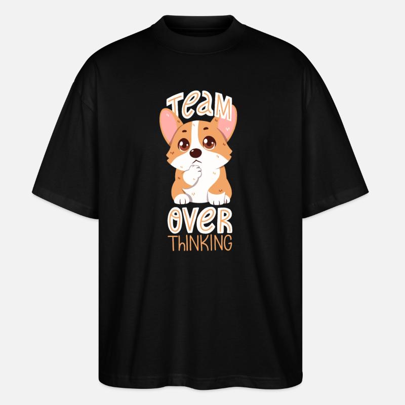 Team Overthinking - Stanley/Stella Oversized Unisex Organic T-shirt Blaster 2.0 - black