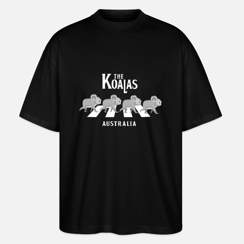 the koalas - Stanley/Stella Oversized Unisex Bio T-Shirt Blaster 2.0 - Schwarz