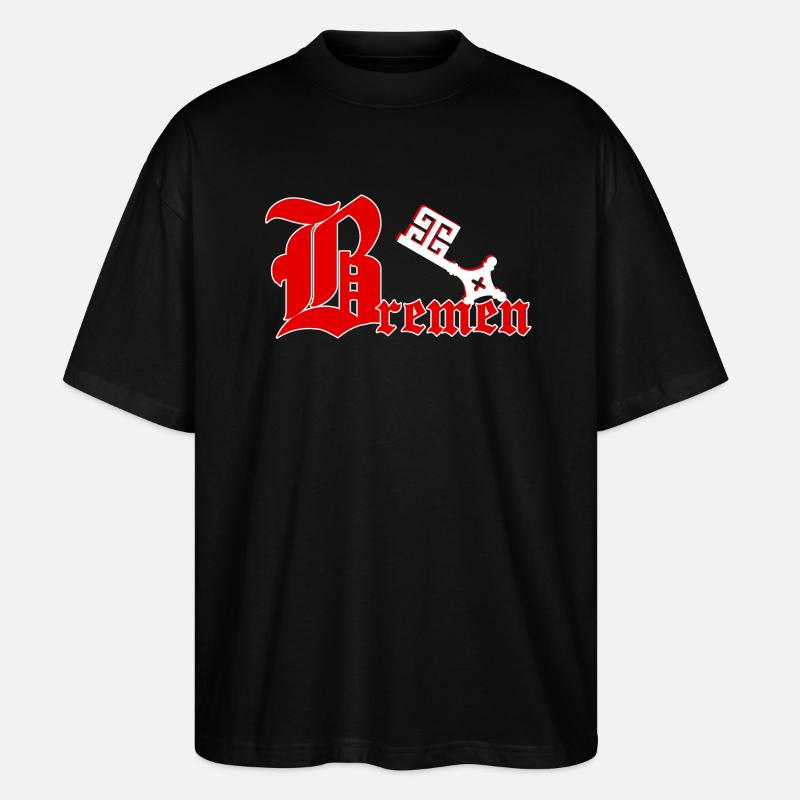 Bremen - Stanley/Stella Oversized Unisex Bio T-Shirt Blaster 2.0 - Schwarz