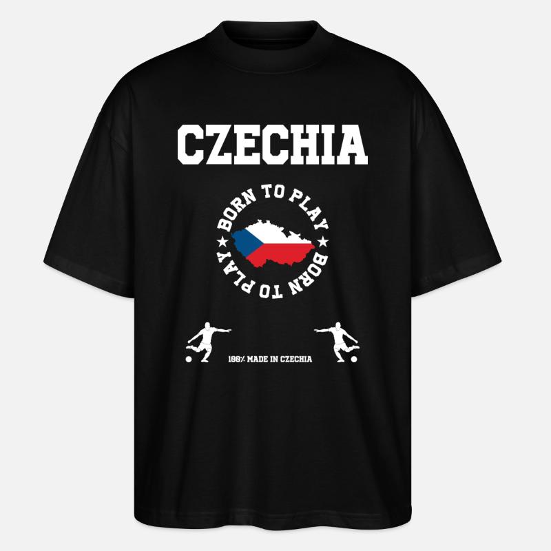 Tschechien - Stanley/Stella Oversized Unisex Bio T-Shirt Blaster 2.0 - Schwarz