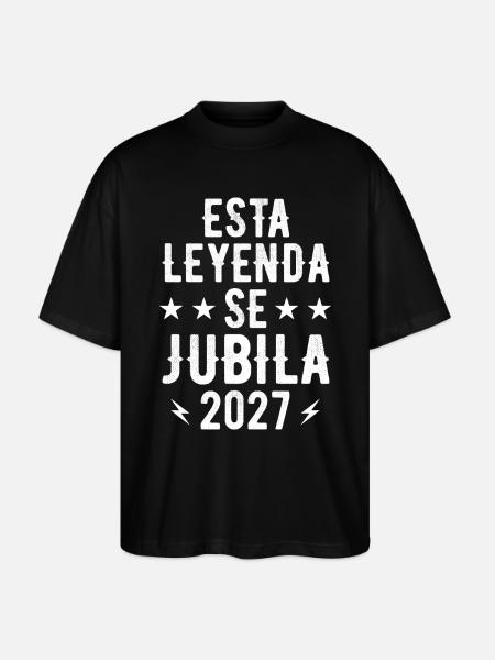 This Legend Retires 2027 - Stanley/Stella Oversized Unisex Organic T-shirt Blaster 2.0 - black