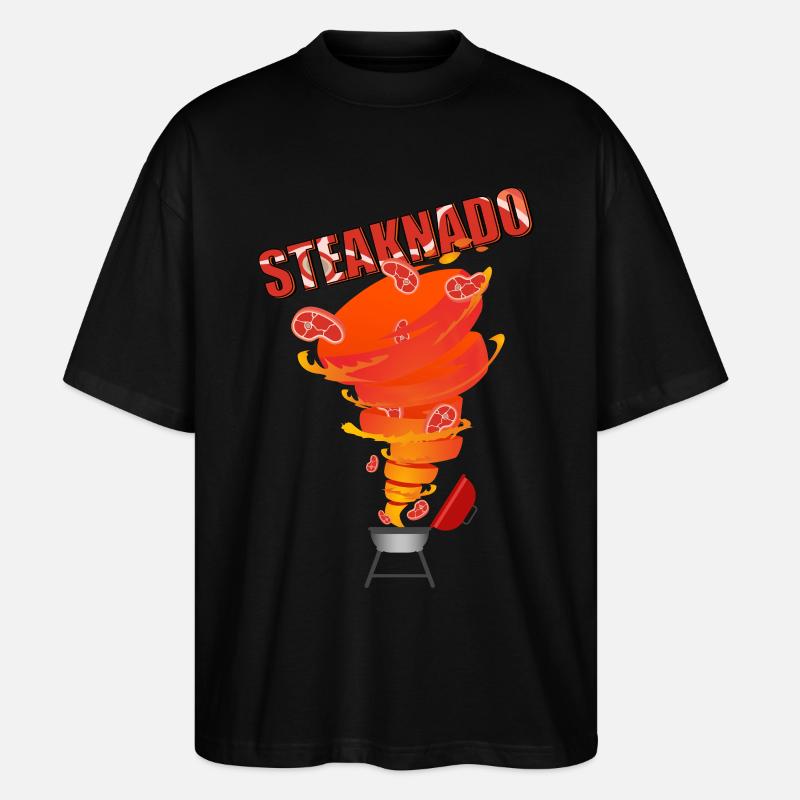 Steaknado - Stanley/Stella Oversized Unisex Bio T-Shirt Blaster 2.0 - Schwarz