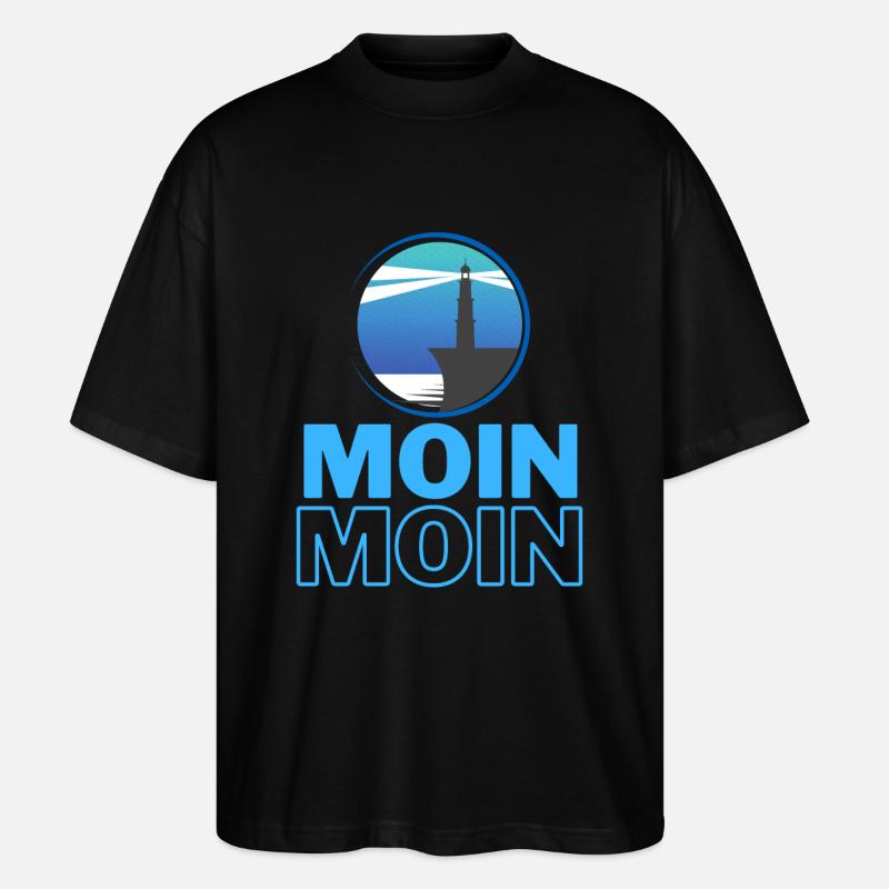 MOIN MOIN - Stanley/Stella Oversized Unisex Bio T-Shirt Blaster 2.0 - Schwarz
