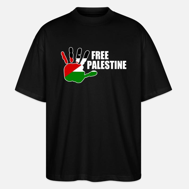 Free palestine - T-shirt bio Blaster 2.0 coupe oversize Stanley/Stella Unisexe - noir