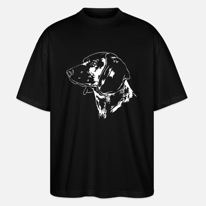 BAYERISCHER GEBIRGSSCHWEIßHUND Jagdhunde Wilsigns - Stanley/Stella Oversized Unisex Bio T-Shirt Blaster 2.0 - Schwarz