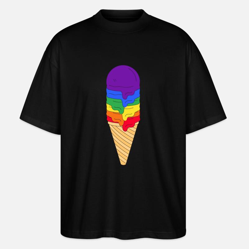 LGBTQ Eis - Stanley/Stella Oversized Unisex Bio T-Shirt Blaster 2.0 - Schwarz