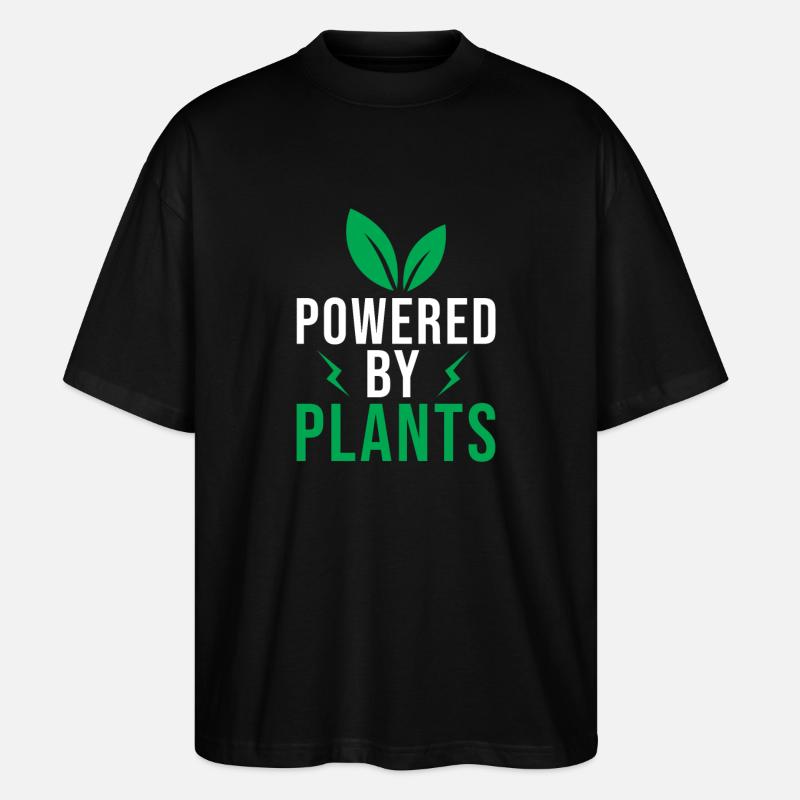 Powered by Plants - Stanley/Stella Oversized Unisex Bio T-Shirt Blaster 2.0 - Schwarz