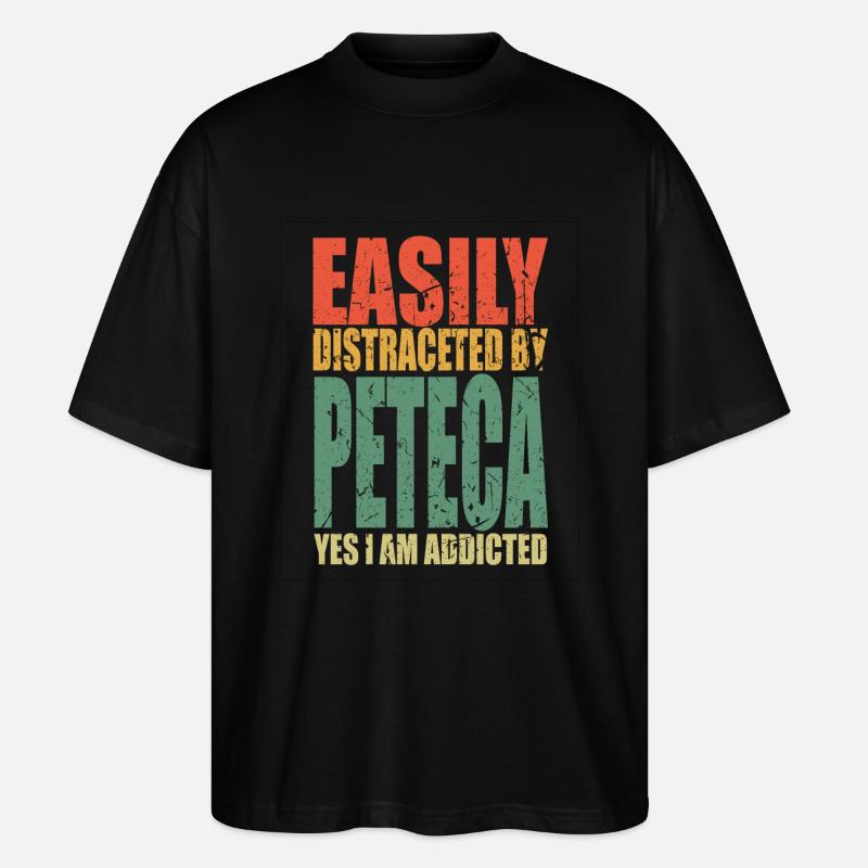 Peteca dit drôle - T-shirt bio Blaster 2.0 coupe oversize Stanley/Stella Unisexe - noir