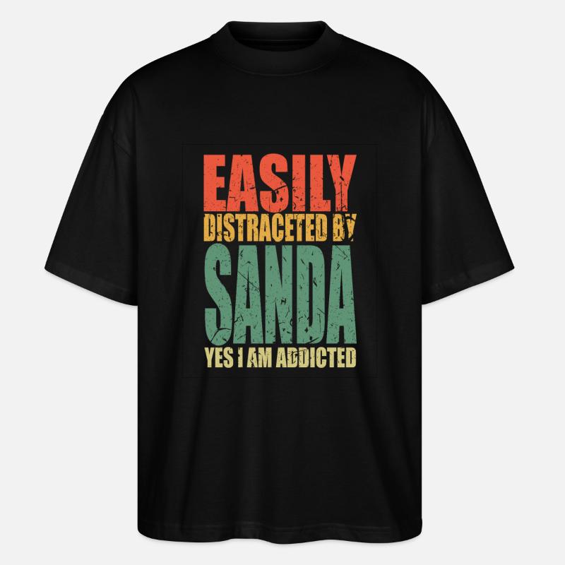 Sanda Spruch lustig - Stanley/Stella Oversized Unisex Bio T-Shirt Blaster 2.0 - Schwarz