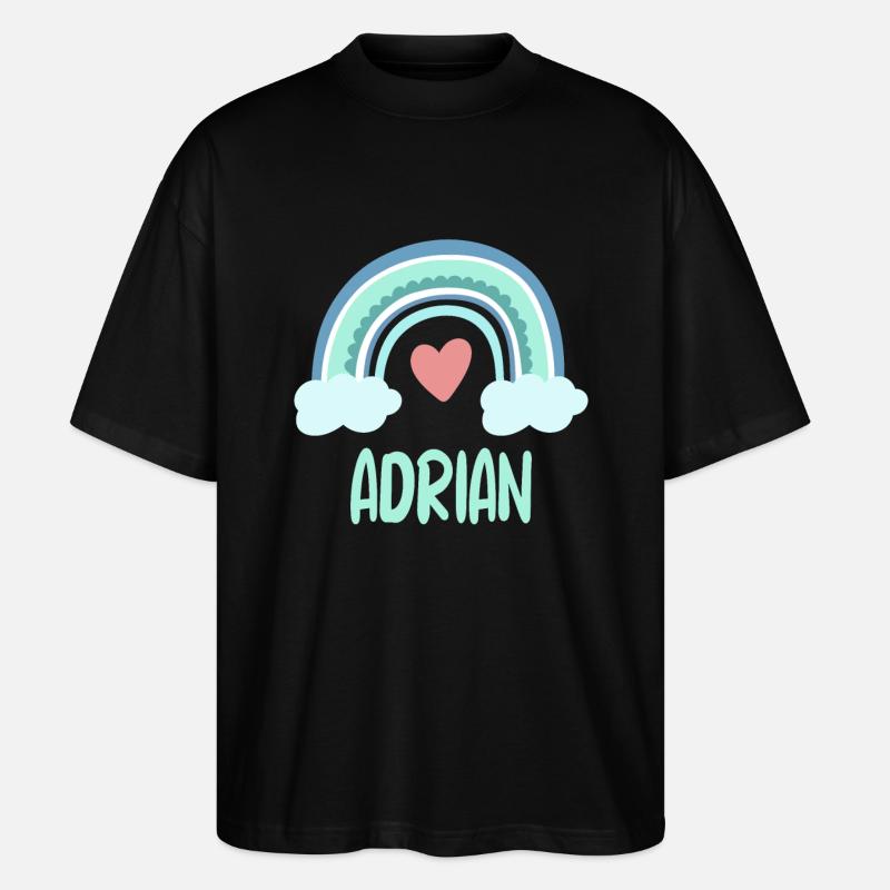 Adrian Nom Rainbow Baby - T-shirt bio Blaster 2.0 coupe oversize Stanley/Stella Unisexe - noir