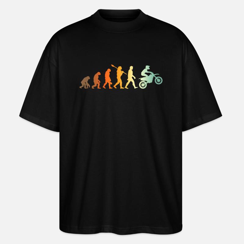 Motocross Biker Evolution Motorcross - T-shirt bio Blaster 2.0 coupe oversize Stanley/Stella Unisexe - noir