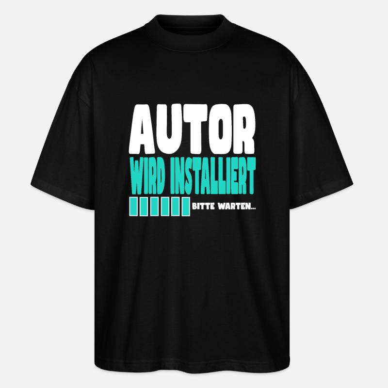 Autor wird installiert - Stanley/Stella Oversized Unisex Bio T-Shirt Blaster 2.0 - Schwarz