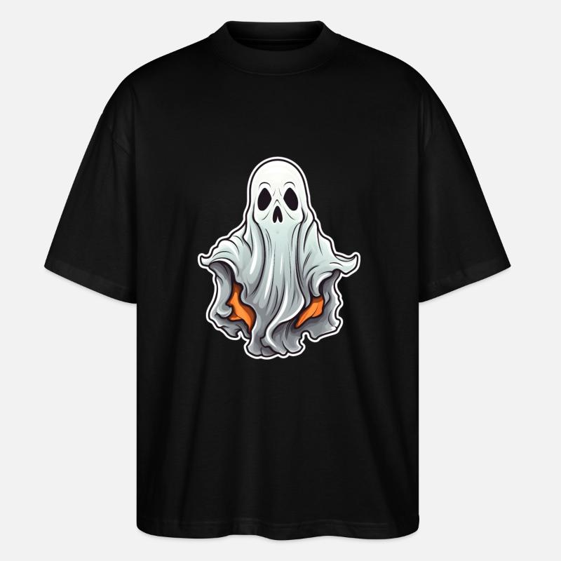 Geist Halloween Comic - Stanley/Stella Oversized Unisex Bio T-Shirt Blaster 2.0 - Schwarz