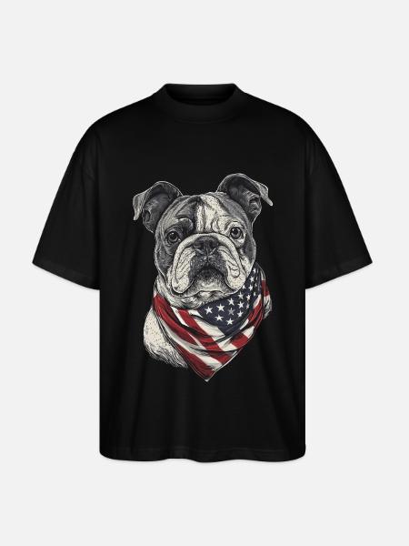 Bulldogge - Stanley/Stella Oversized Unisex Bio T-Shirt Blaster 2.0 - Schwarz