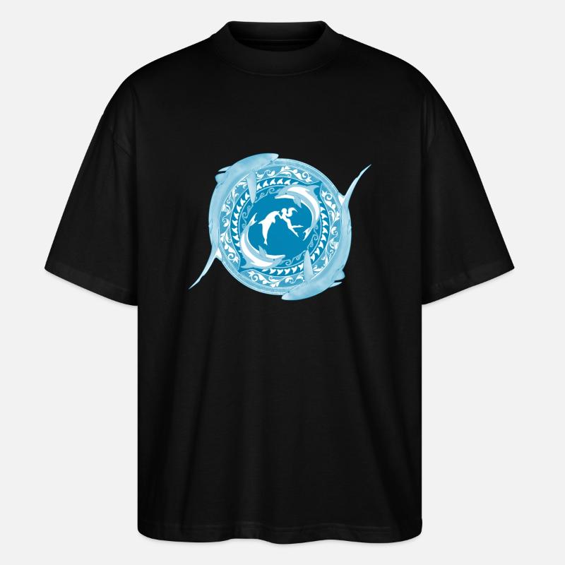 Fille de Poséidon - T-shirt bio Blaster 2.0 coupe oversize Stanley/Stella Unisexe - noir