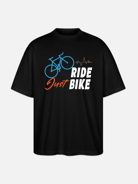 Just Ride Bike - Stanley/Stella Oversized Unisex Organic T-shirt Blaster 2.0 - black