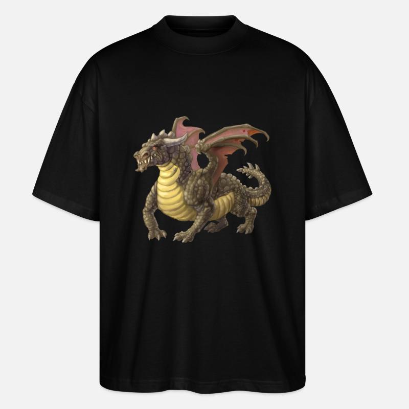 Hässlicher Drache - Stanley/Stella Oversized Unisex Bio T-Shirt Blaster 2.0 - Schwarz